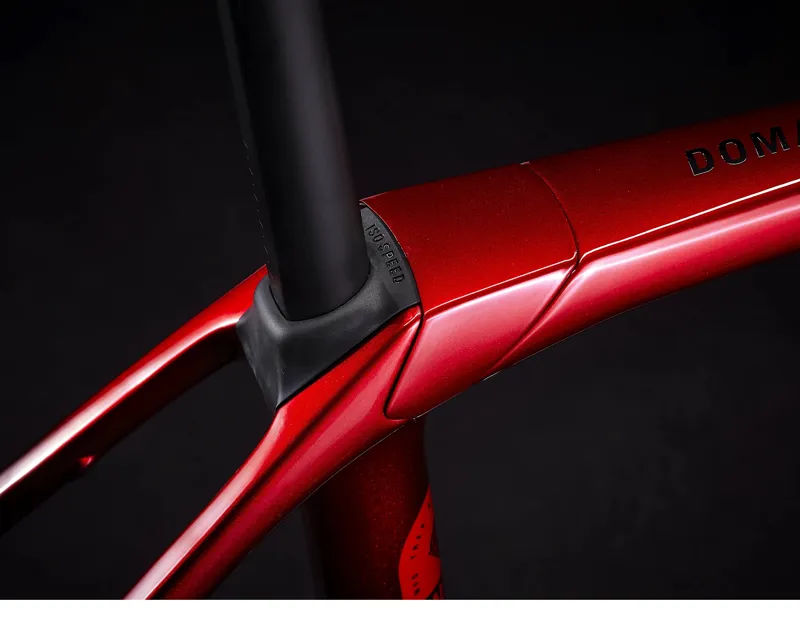 Trek Domane SLR 6 eTap Road Bike in Metallic Red Smoke/Blue Smoke-3